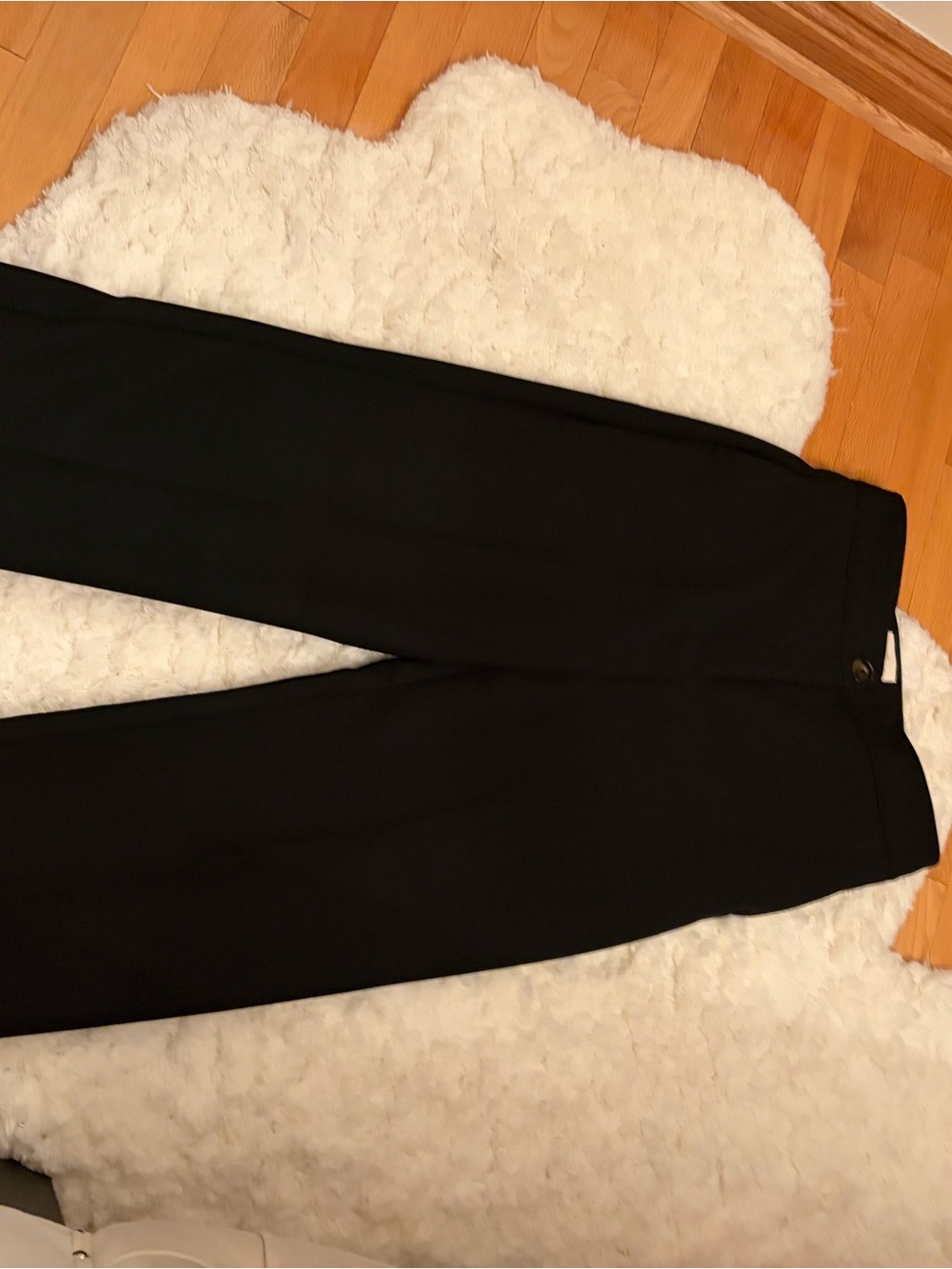 Sezane Black Straight-Leg Trousers